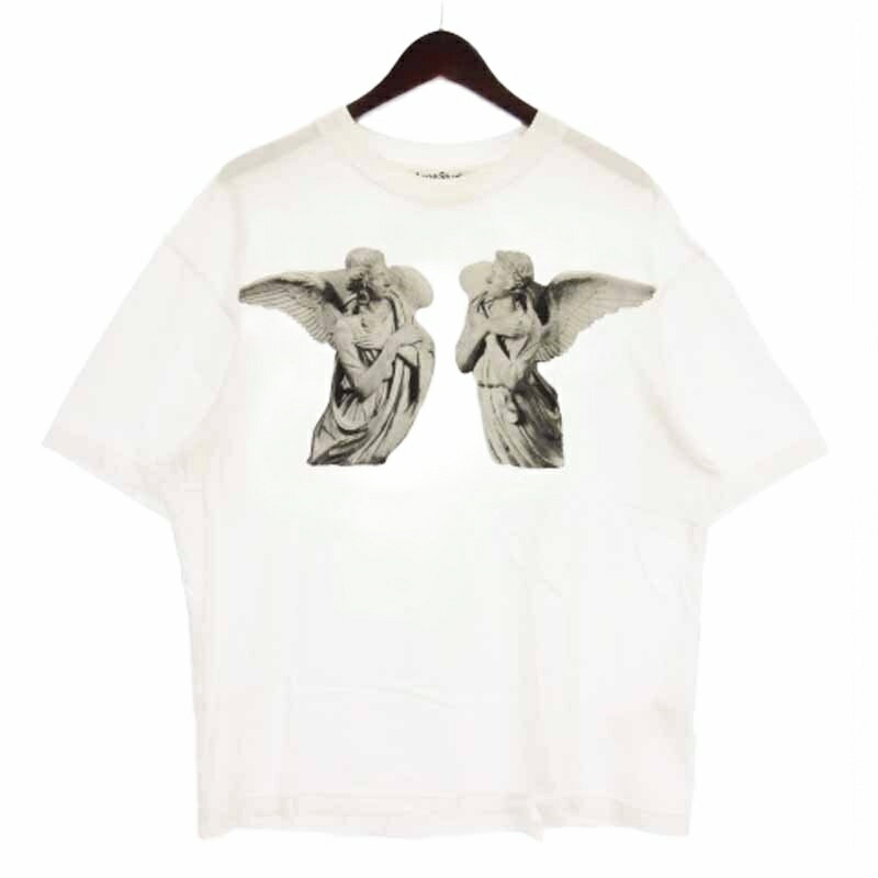 【中古】アクネ ストゥディオズ Acne Studios 22SS Tシャツ カットソー 半袖 クルーネック プリント コ..