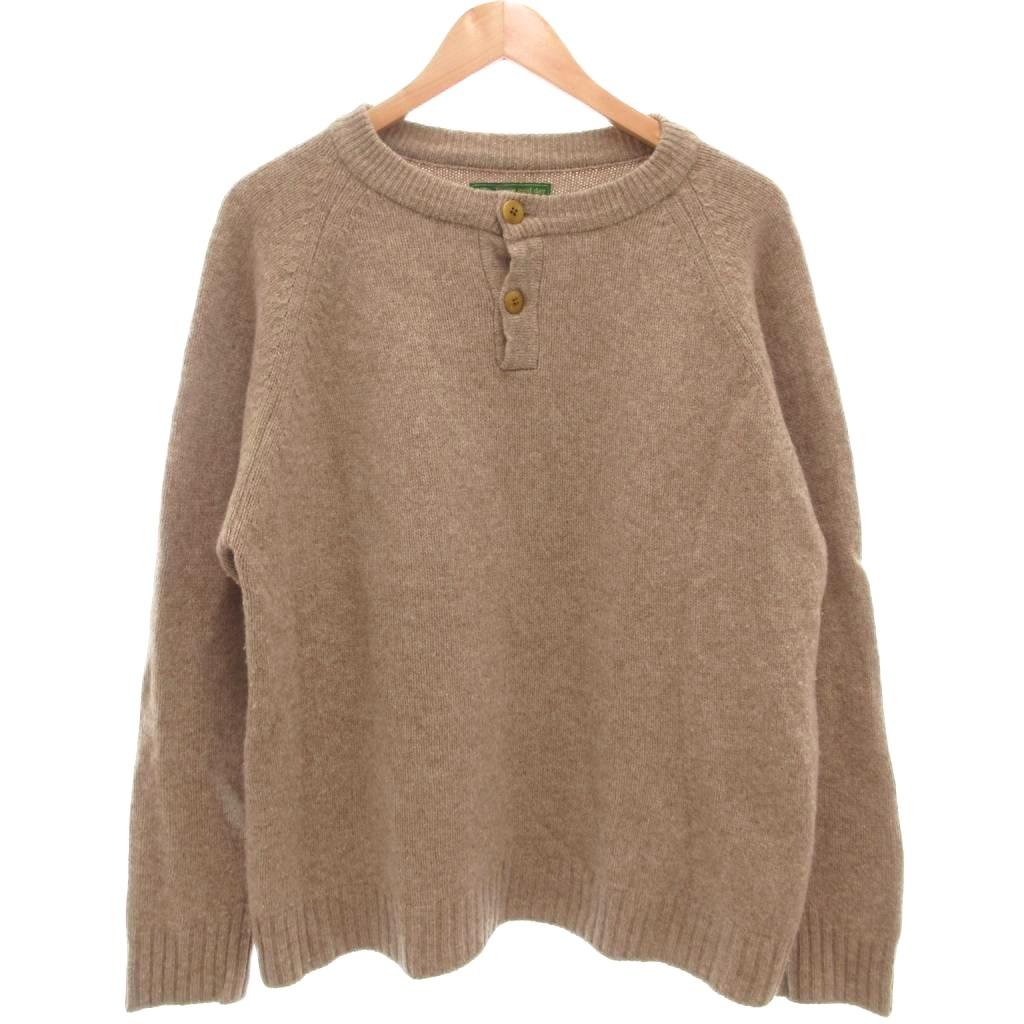 【中古】have a good day 美品 ニット セーター プルオーバー ヘンリーネック 3 茶 ブラウン /KR メンズ 【ベクトル 古着】 250929