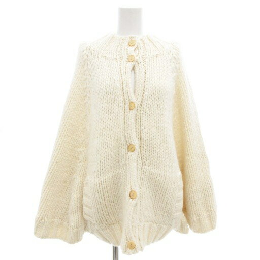 【中古】クローズド CLOSED ニットポンチョ カーディガン S/M 白 ホワイト /GV レディース 【ベクトル 古着】 251011(4)