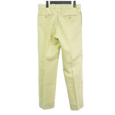 【中古】オーラリー AURALEE 24SS 美品 HARD TWIST FINX LINEN CHINO リネン パンツ スラックス ? イエロー系 3 約S メンズ 【ベクトル 古着】 251014