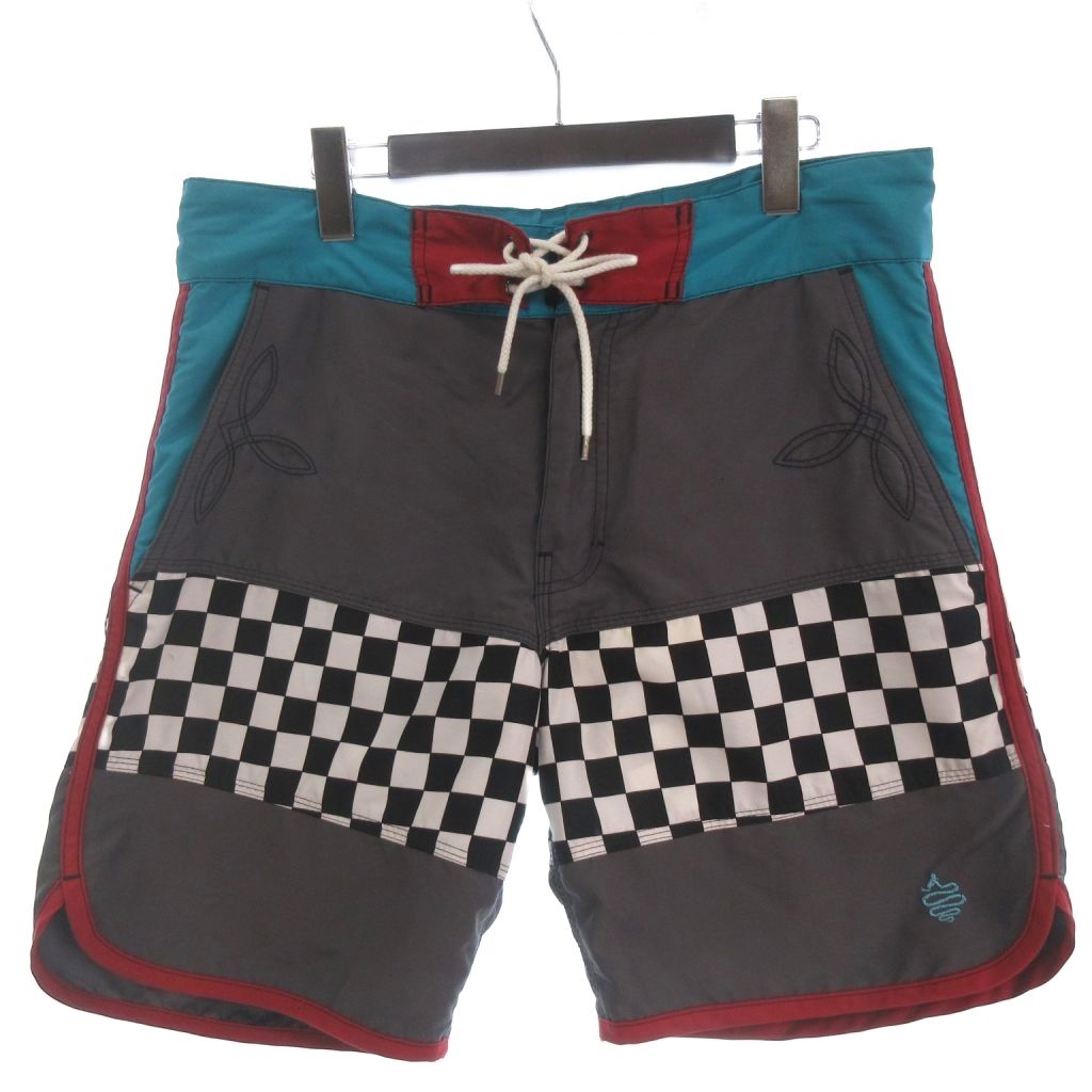 【中古】アールディーズ ALDIES ショートパンツ ハーフパンツ 配色切替 総柄 M マルチカラー ■GY28 メンズ 【ベクトル 古着】 260304