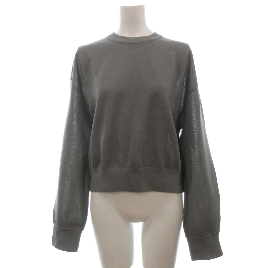 【中古】ミラオーウェン Mila Owen 構築シルエットトレーナー見えシアーニット 長袖 クルーネック ONE SIZE グレー レディース 【ベクトル 古着】 260730 vectorpremium-19320918 ブランド古着ベクトルプレミアム店 パッケージ画像