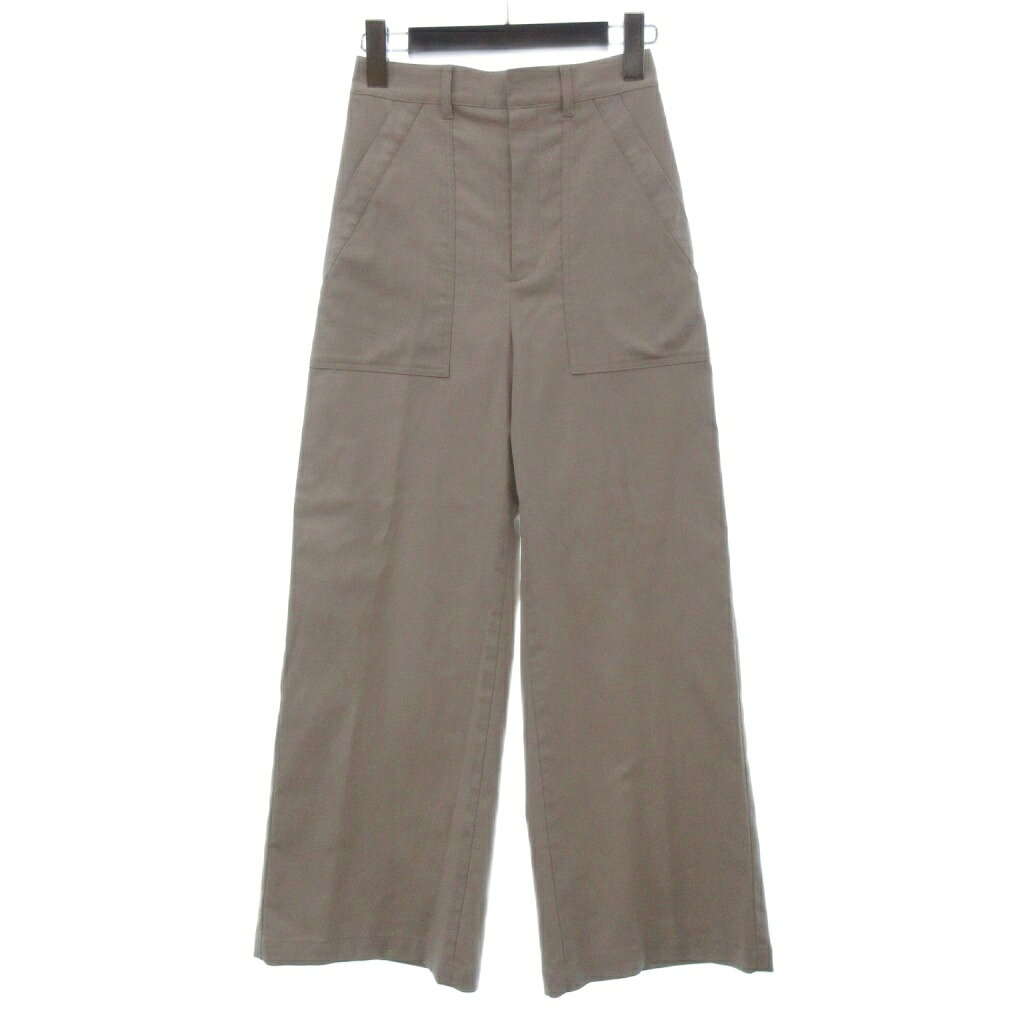 【中古】23区 オンワード樫山 美品 25SS ボディシェルドライオックス ベイカー パンツ PRWSGM0606 32 ベージュ レディース 【ベクトル 古着】 260724 vectorpremium-19307822 ブランド古着ベクトルプレミアム店 パッケージ画像