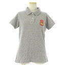 コムデギャルソンコムデギャルソン COMME des GARCONS COMME des GARCONS コムコム ポロシャツ カットソー 半袖 鹿の子 ワッペン グレー S レディース 【中古】【ベクトル 古着】 170423 ブランド古着ベクトルプレミアム店
