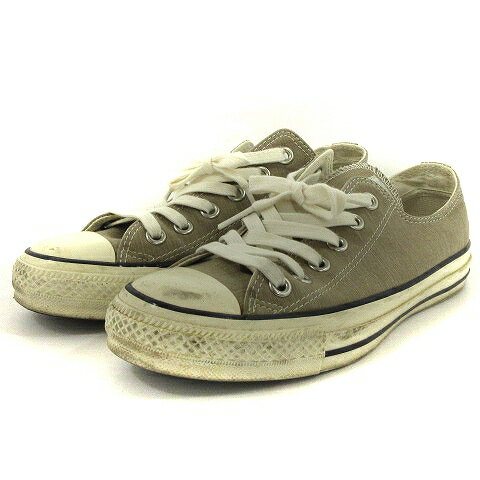 【中古】コンバース CONVERSE ×MADISONBLUE×IENA コラボ ALL STAR Exclusive スニーカー ローカット ベージュ 23.5 靴 シューズ レディース 【ベクトル 古着】 240106