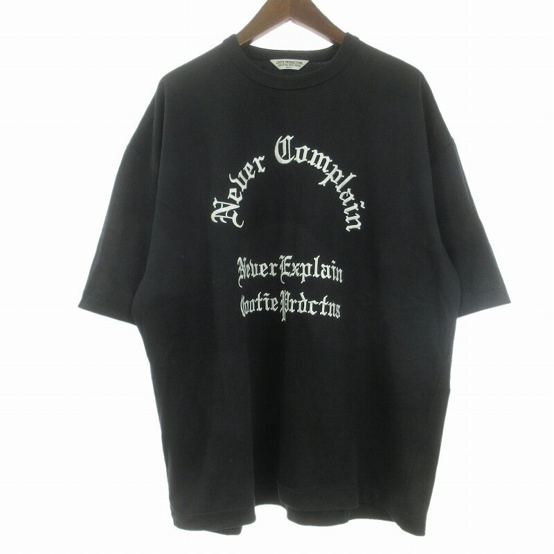 【中古】クーティー COOTIE 23SS recycle suvin heavy oz s/s tee Tシャツ カットソー クルーネック 半袖 コットン CTE-23S323 ブラック 黒 S メンズ 【ベクトル 古着】 240504