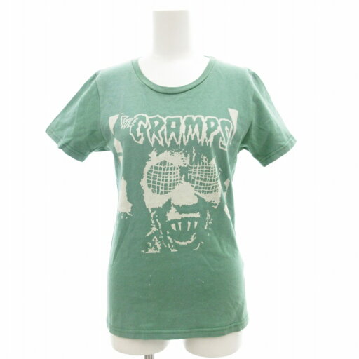 【中古】ヒステリックグラマー HYSTERIC GLAMOUR Tシャツ カットソー 半袖 クルーネック プリント F 緑 グリーン /GV 1121 ■GY09 レディース 【ベクトル 古着】 241121 【中古】ヒステリックグラマー HYSTERIC GLAMOUR Tシャツ カットソー 半袖 クルーネック プリント F 緑 グリーン /GV 1121 ■GY09 レディース 【ベクトル 古着】 241121