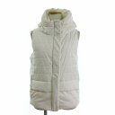 【中古】ダブルスタンダードクロージング ダブスタ DOUBLE STANDARD CLOTHING 中綿ベスト 無地 前開き ジップアップ 比翼 白 ホワイト 36 レディース 【ベクトル 古着】 241209(4)