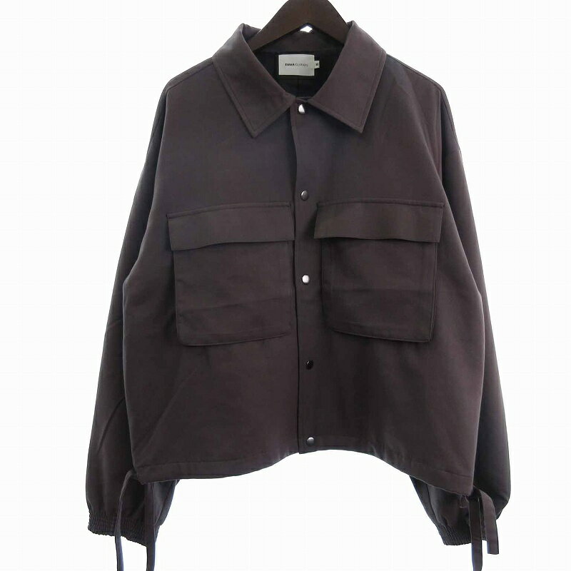 【中古】エマ クローズ EMMA CLOTHES ジャケット 長袖 ダブルポケット 紫系 M メンズ 【ベクトル 古着】 241210