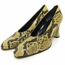 【中古】ジバンシィ GIVENCHY 美品 パンプス パイソン ベージュ系 36.5 23-23.5位 ■GY19 ☆AA★ レディース 【ベクトル 古着】 250114(4)