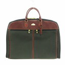 【中古】サムソナイト Samsonite ガーメントケース バッグ ビジネス 出張 レザートリム ハンガー付き 緑系 /UO ■GY99 メンズ 【ベクトル 古...