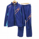 【中古】ミズノ MIZUNO セットアップ ジャージ 上下2点セット ジャケット スタンドカラー イージーパンツ L 紫 パープル /AE レディース 【ベクト...