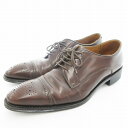【中古】リーガル REGAL ビジネスシューズ ドレスシューズ レザー メダリオン ストレートチップ 24.5cm 茶 ブラウン /UO メンズ 【ベクトル 古着】 250429(4)