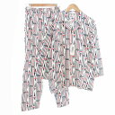 【中古】未使用品 ベネトンフォーミュラ Benetton Formula タグ付き セットアップ ルームウエア シャツ 長袖 イージーパンツ 総柄 M 白 ホワ...