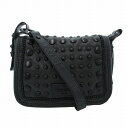 【中古】ビーシービージーマックスアズリア BCBGMAXAZRIA ショルダーバッグ 斜め掛け スタッズ レザー 黒 ブラック /FF レディース 【ベクトル 古着】 250521
