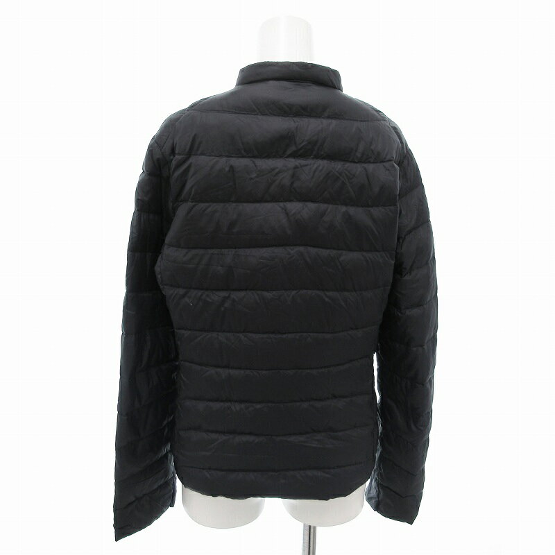 【中古】ユニクロ UNIQLO INES DE LA FRESSANGE ダウンジャケット ブルゾン L 黒 ブラック /FF レディース 【ベクトル 古着】 250522