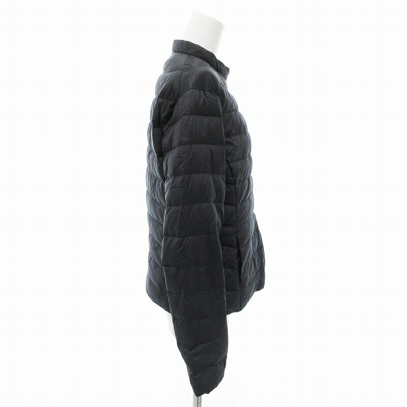 【中古】ユニクロ UNIQLO INES DE LA FRESSANGE ダウンジャケット ブルゾン L 黒 ブラック /FF レディース 【ベクトル 古着】 250522