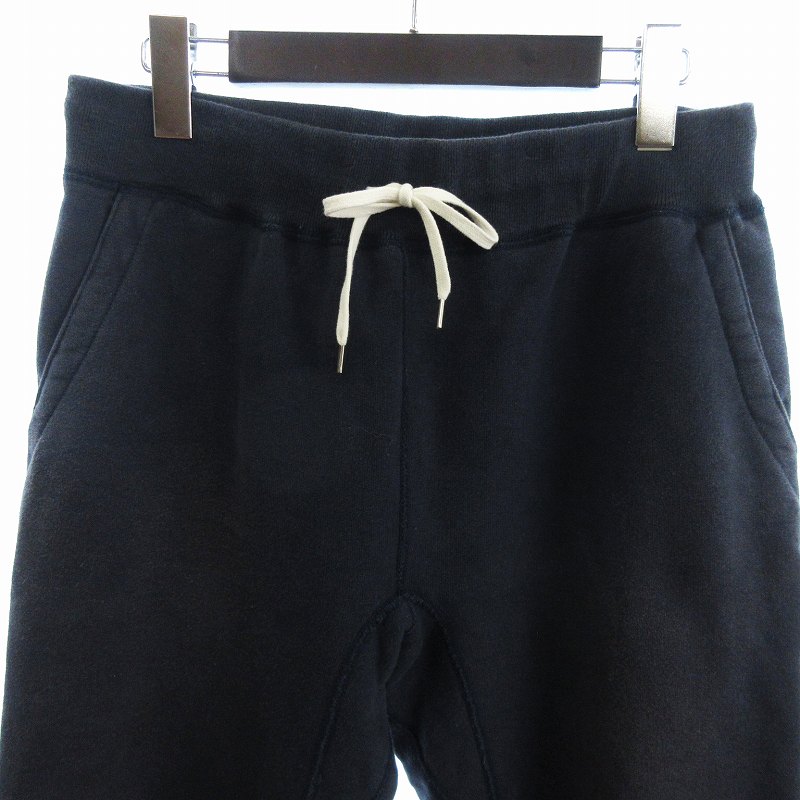 【中古】スティルバイハンド STILL BY HAND スウェットパンツ ロング 裏毛 コットン 無地 紺 ネイビー 46 メンズ 【ベクトル 古着】 250611