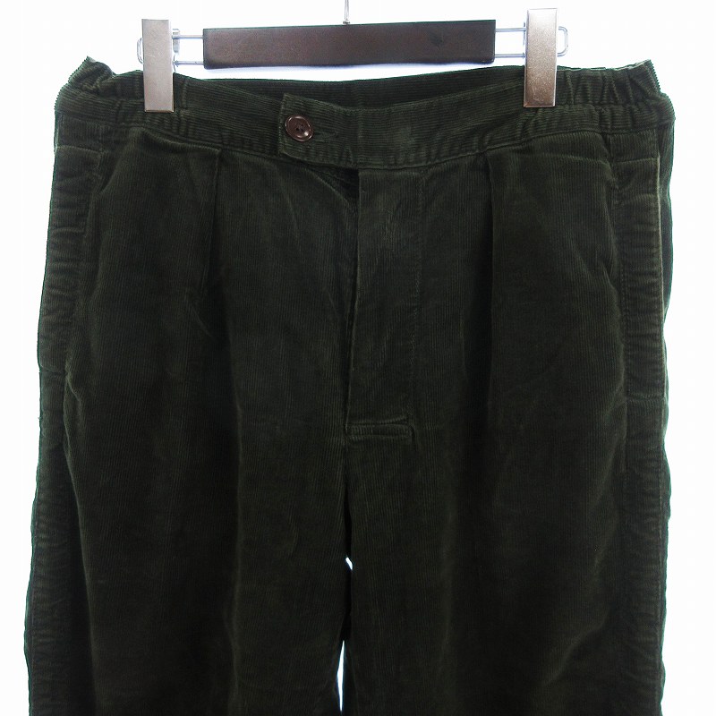 【中古】バブアー Barbour コーデュロイパンツ ボタンフライ 細畝 1902025 緑 グリーン S メンズ 【ベクトル 古着】 250802