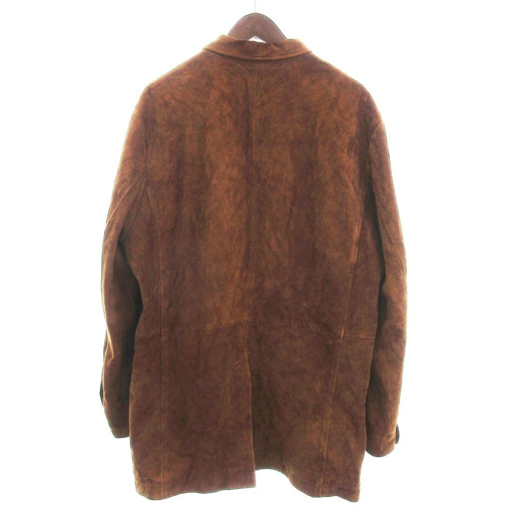 【中古】オービス ORVIS ヴィンテージ 80s 90s オルビス コート スエード ミドル丈 レザー 茶 ブラウン 42 ■FF 【ベクトル 古着】 250819