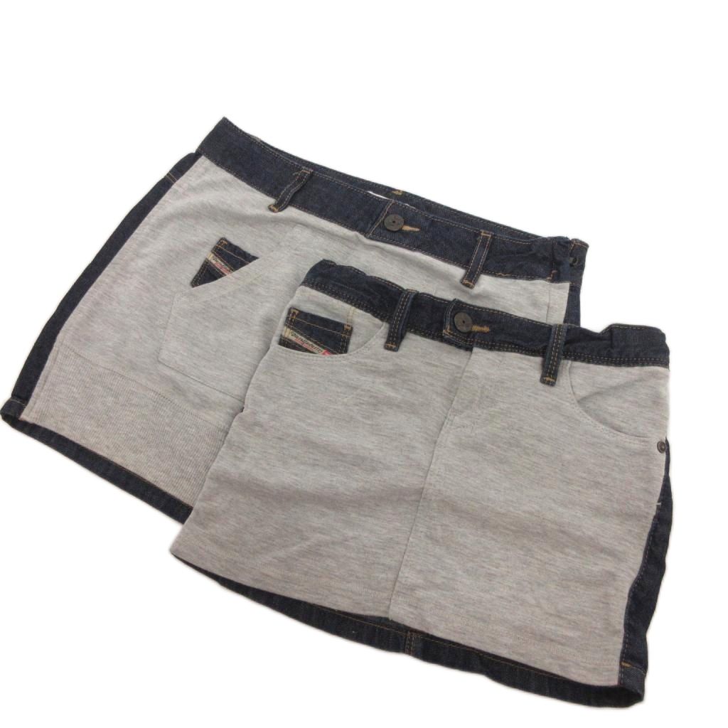 【中古】ディーゼル DIESEL 2点 セット おまとめ デニム スカート ミニ インディゴ 6 12 キッズ キッズ 【ベクトル 古着】 250901