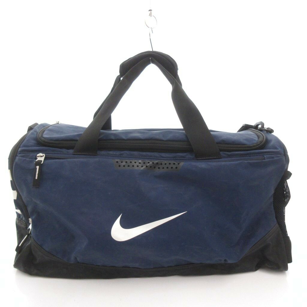 【中古】ナイキ NIKE ボストンバッグ ショルダー スウォッシュ ロゴ 紺 ネイビー /MG メンズ 【ベクトル 古着】 260413
