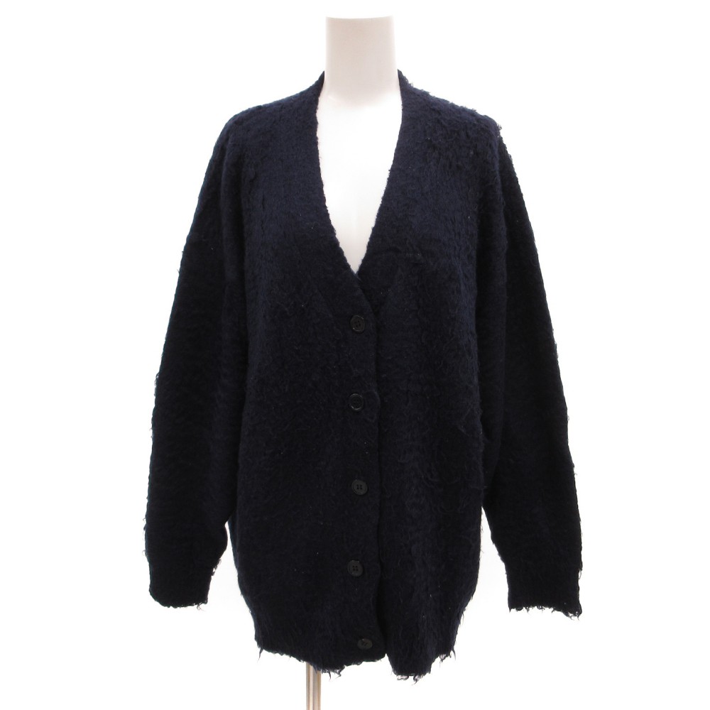 【中古】ロペ ROPE カーディガン ニット 起毛 絹 シルク F 紺 ネイビー /JS レディース 【ベクトル 古着】 260327