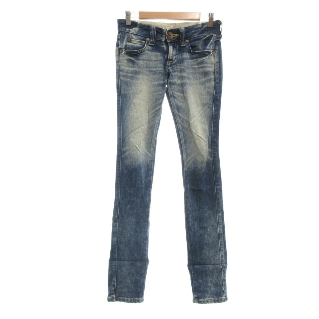 [Used] Edwin EDWIN Denim Pants Jeans BLUE TRIP Low Rise XS Blue Indigo Blue Washed Skinny Fit BTS556 /MG ■GY99 Women's [Vector Used Clothing] 260423