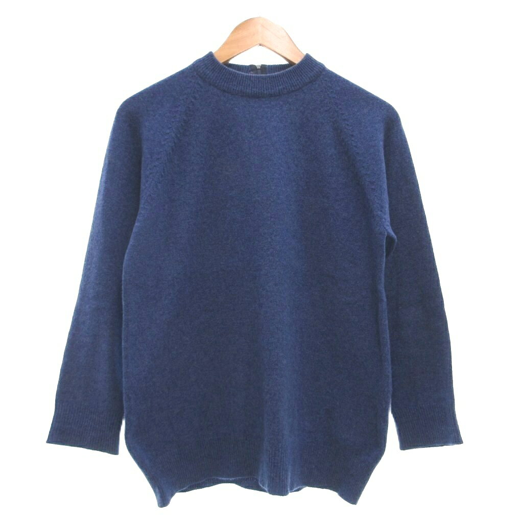 樂天商城 - 【中古】SNOTO LOTUS 美品 ニット セーター カシミヤ クルーネック 38 青 ブルー /MG レディース 【ベクトル 古着】 260422