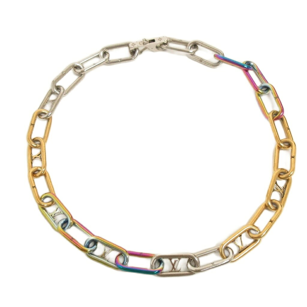 【中古】ルイヴィトン LOUIS VUITTON コリエ シグネチャー チェーン モノグラム M8...