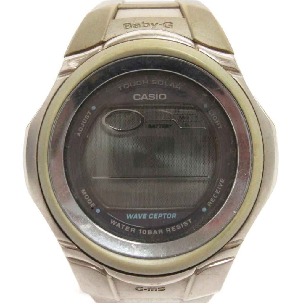 【中古】ベビージー Baby-G 腕時計 ソーラー デジタル MSG-901D シルバーカラー ウォッチ ■GY99 レディース 【ベクトル 古着】 260421