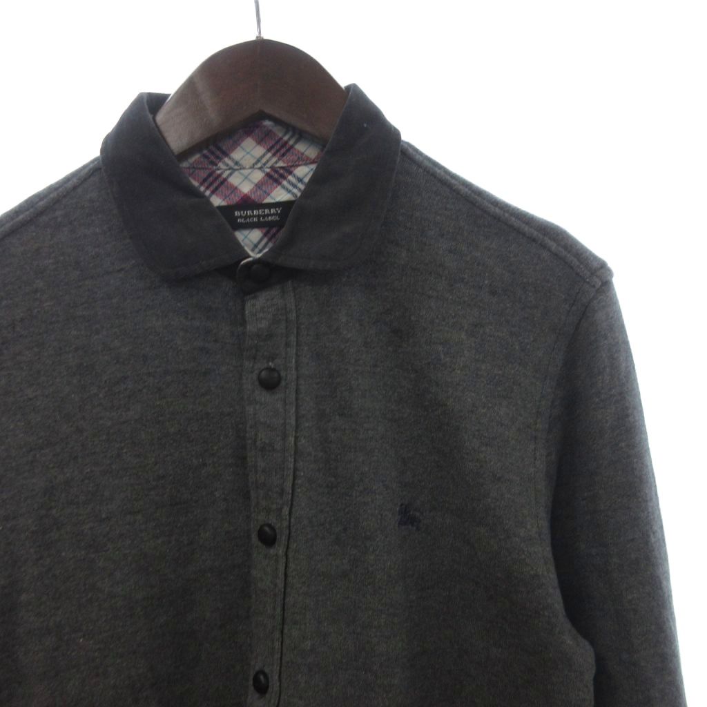 中古 バーバリーブラックレーベル BURBERRY BLACK LABEL スウェットシャツ 長袖 コットン ロゴ刺繍 裏毛 ダ vectorpremium-19133653 ブランド古着ベクトルプレミアム店 サンプル画像3