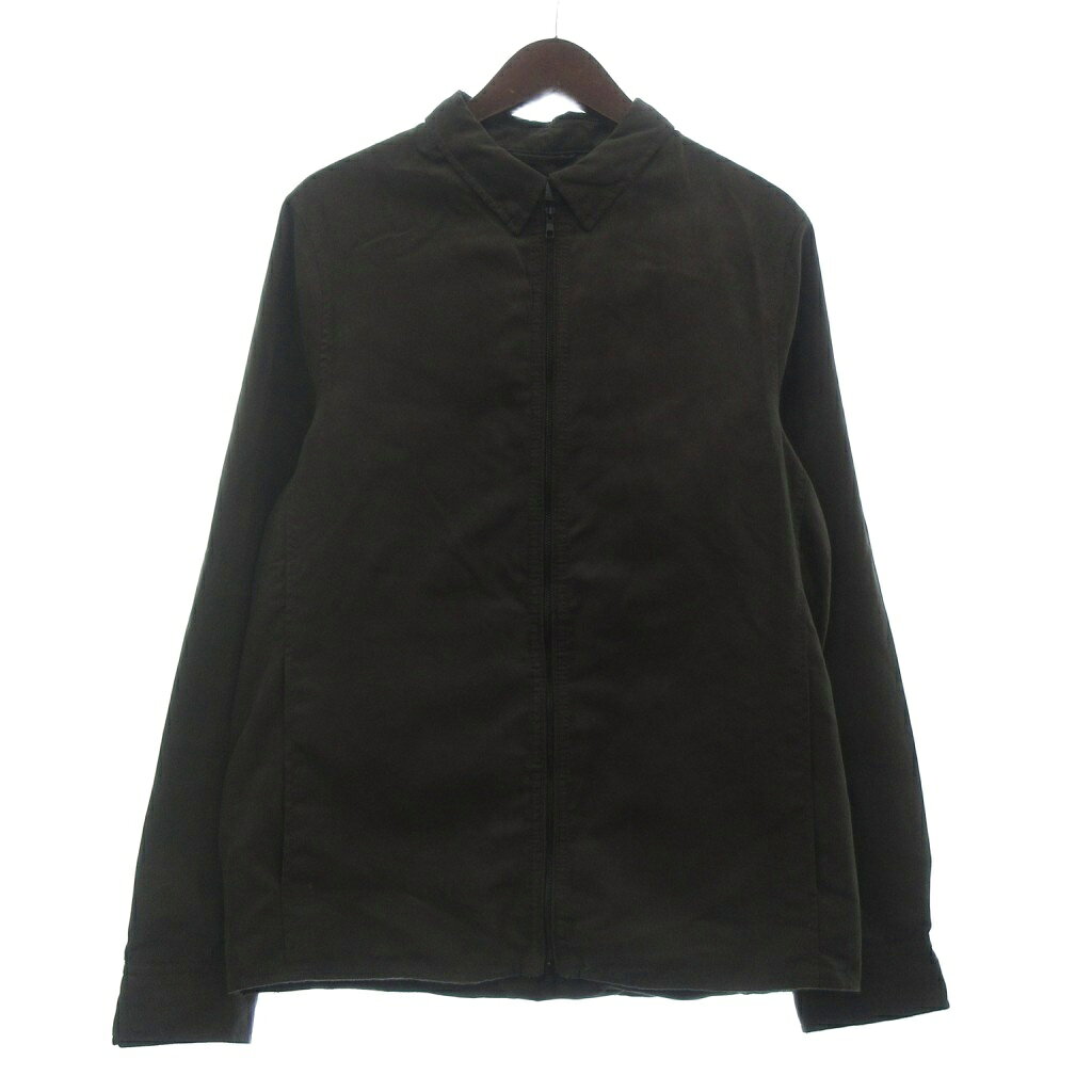 【中古】ザラマン ZARA MAN ジップジャケット ブルゾン 長袖 茶 ブラウン L ■OOM メンズ 【ベクトル 古着】 260720