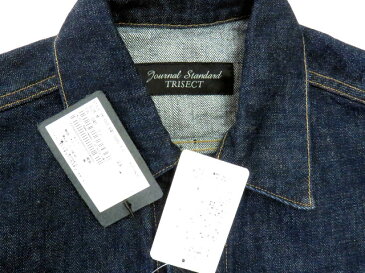 未使用品 ジャーナルスタンダード トライセクト JOURNAL STANDARD TRISECT 14oz デニム ジャケット 3RD Gジャン 赤耳 セルビッジ M インディゴ メンズ 【中古】【ベクトル 古着】 181216 ブランド古着ベクトルプレミアム店