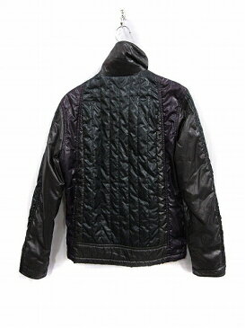 タケオキクチ TAKEO KIKUCHI 中綿 ジャケット スタンドカラー ブルゾン ジャンパー 黒 紫 3 メンズ 【中古】【ベクトル 古着】 181201 ブランド古着ベクトルプレミアム店