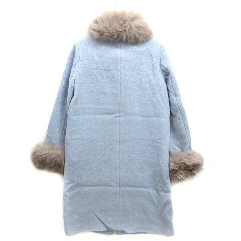 【中古】ナノユニバース nano universe フォックスファー 5way コート ノーカラー サックス ブルー 36 NL82COT012MY 美品 レディース 【ベクトル 古着】 240905 vectorpremium-19435847 ブランド古着ベクトルプレミアム店 サンプル画像2