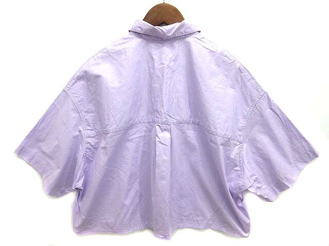 【中古】ミラオーウェン Mila Owen クロップド ボタンダウン ハーフスリーブ シャツ ラベンダー F 09WFB232078 レディース 【ベクトル 古着】 250715 vectorpremium-19437707 ブランド古着ベクトルプレミアム店 サンプル画像2