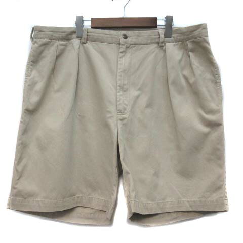【中古】ポロゴルフ ラルフローレン POLO GOLF RALPH LAUREN クラシック ゴルフ チノ ショートパンツ ハーフパンツ CLASSIC GOLF SHORT ベージュ 42 大きいサイズ ☆AA★ メンズ 【ベクトル 古着】 260701