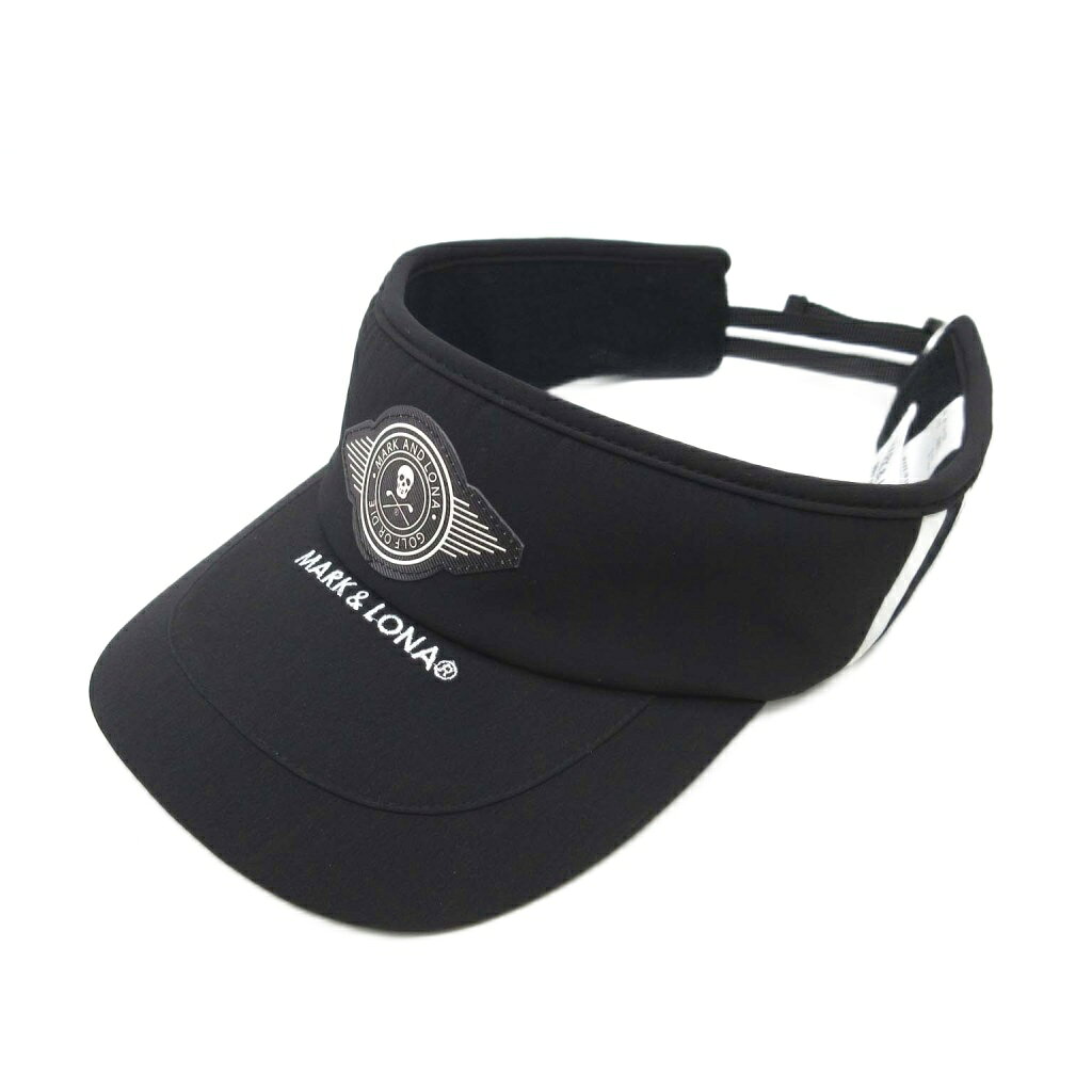 【中古】マーク＆ロナ MARK&LONA ゴルフ バイパー フレックス ストライプ サンバイザー Viper Flex Stripe Visor 2025SS ブラック 黒 F MLF-5A-FC04 メンズ 【ベクトル 古着】 260907