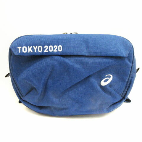 【中古】アシックス asics TOKYO2020 ボディバッグ ショルダー ブルー 230718E 鞄 ■GY11 メンズ レディース 【ベクトル 古着】 230718