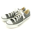 【中古】未使用品 コンバース CONVERSE タグ付き CANVAS ALL STAR OX CHARCOAL オールスター チャコール スニーカー 1C989 グレー 24.5 US5.5 レディース 【ベクトル 古着】 231018