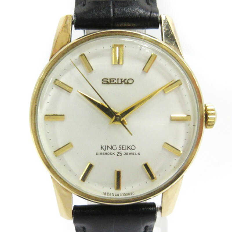 【中古】セイコー SEIKO キングセイコー 44KS 2ndモデル 25石 腕時計 手巻き 44-2000 盾メダリオン ヴィンテージ 稼働品 メンズ 【ベクトル 古着】 240413