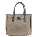 【中古】ニナリッチ NINA RICCI トート ハンドバッグ 総柄 グレージュ 250307E 鞄 ■GY99 レディース 【ベクトル 古着】 250307