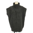 【中古】イェッカヴェッカ YECCA VECCA ZIPニット ジレ ベスト 7B33L2D0200 グレー F レディース 【ベクトル 古着】 241204