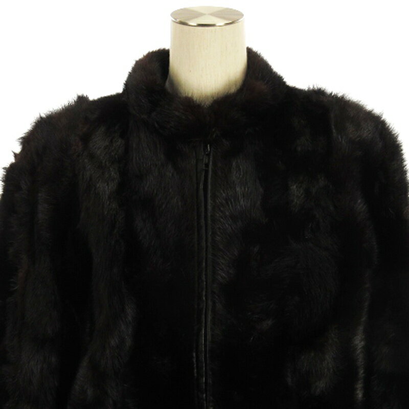 【中古】サガミンク SAGA MINK 銀サガ ミンクファー ショート コート ジャケット 毛皮 ブラウン系 13 ■GY11 レディース 【ベクトル 古着】 250118