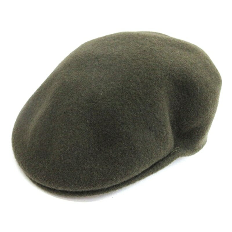 【中古】カンゴール KANGOL WOOL 504 HUNTING CAP ハンチング カーキ L 250410E 帽子 メンズ レディース 【ベクトル 古着】 250410
