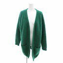 【中古】B&Y ユナイテッドアローズ BEAUTY&YOUTH ビューティー&ユース ニット ロングカーディガン ウール 長袖 緑 グリーン /HO□ 0418 ■GY14 レディース 【ベクトル 古着】 250418(4)