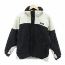 【中古】パタゴニア Patagonia ジャケット ブルゾン ロゴ パッチ バイカラー XL(14) 白 黒 ホワイト ブラック /HO キッズ 【ベクトル 古着】 250519(4)