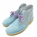 【中古】クラークス clarks ORIGINALS LEVI'S vintage clothing デザートブーツ スエード クレープソール UK7.5 水色...