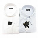 【中古】未使用品 スーツセレクト SUIT SELECT タグ付き ワイシャツ 2点セット 半袖 LL ライトブルー 白 ホワイト /JS ■GY99 メンズ ...